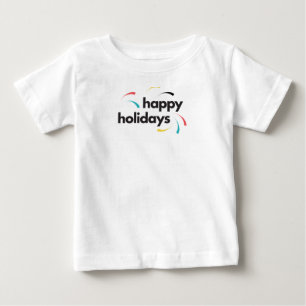 Camiseta Feriados felizes, simples e coloridos, design