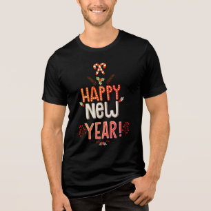 Camiseta Feriados festivos do feliz ano novo