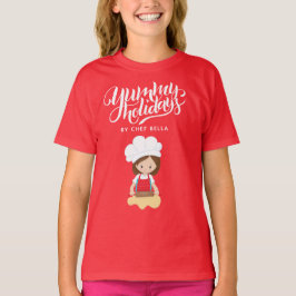 Camiseta Feriados Iummy Por Chef Personalizado Name Girl Ba