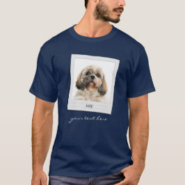 Camiseta Feriados Pet Birthday Photo Frame Dog Pai