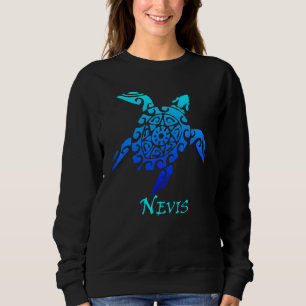 Camiseta Férias ao estilo de tatuagem polinésia de tartarug