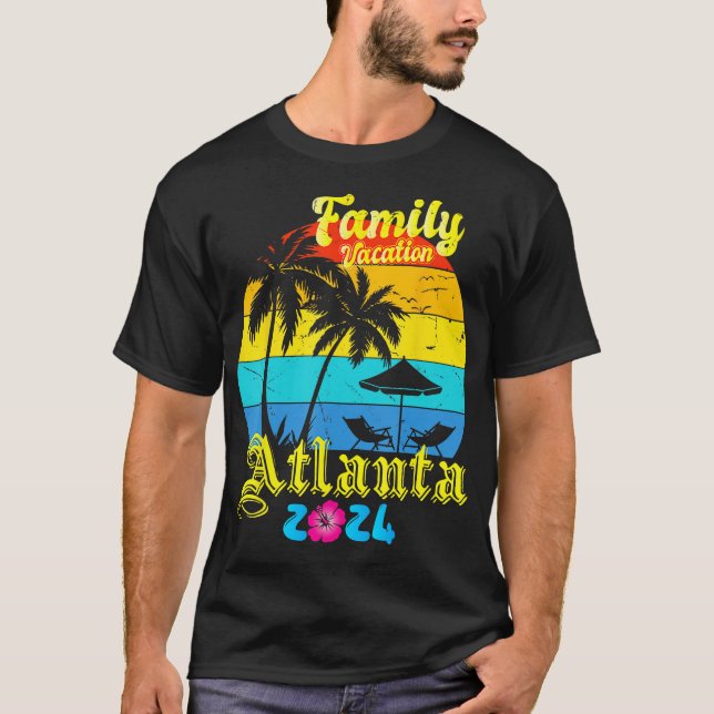 Camiseta Férias Atlanta 2024 Férias Familiares 2024 Matchin (Frente)