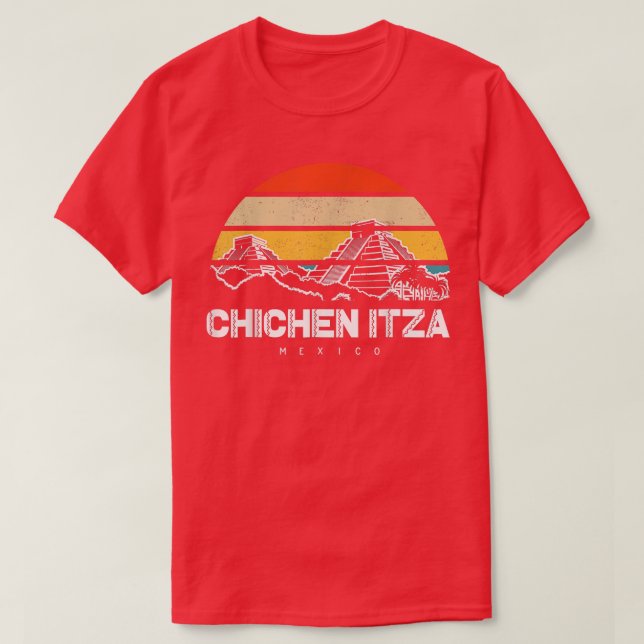 Camiseta Férias Chichen Itza México (Frente do Design)