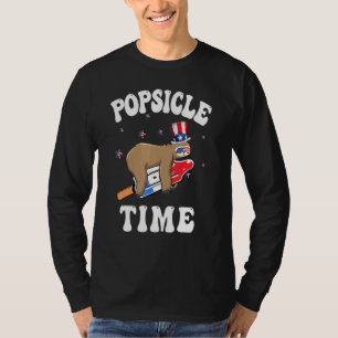 Camiseta Férias com Sorvete de picolé de Verão