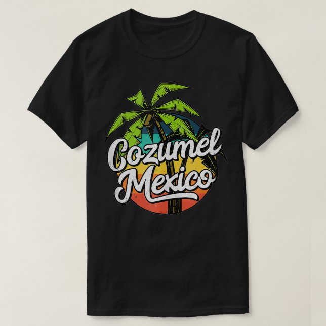 Camiseta Férias Cozumel no México (Frente do Design)