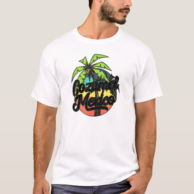 Camiseta Férias Cozumel no México (Frente)