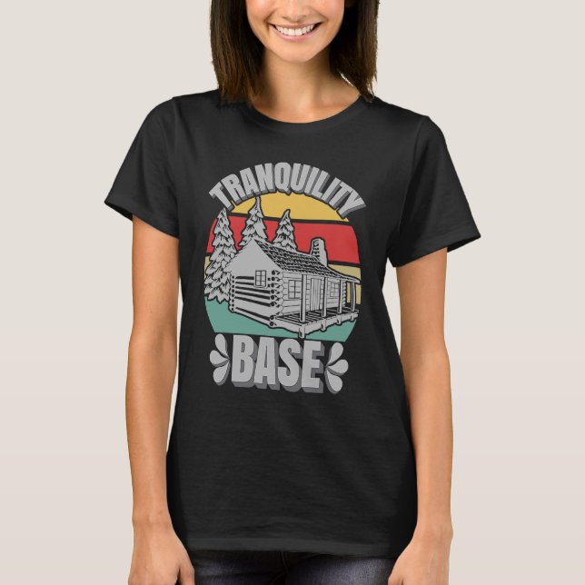 Camiseta Férias da Campa Base de Tranquilidade do Log de Ca (Frente)