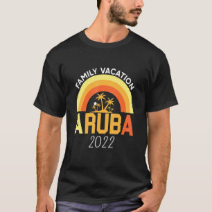 Camiseta Férias da Família Aruba 2022 Correspondendo à Famí