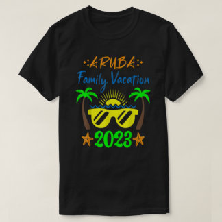 Camiseta Férias da Família Aruba 2023 Correspondendo Grupo