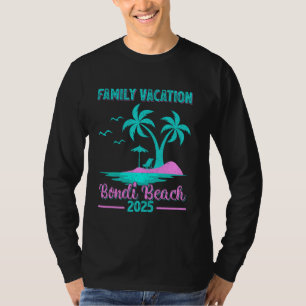 Camiseta Férias da Família Bondi Beach Austrália 2025 Palm 