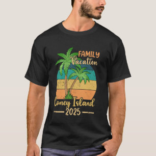 Camiseta Férias da Família Coney Island New York 2025 Summe