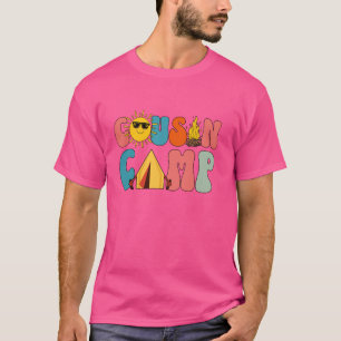 Camiseta Férias Da Família Cousin Camp Crianças De Verão Ac