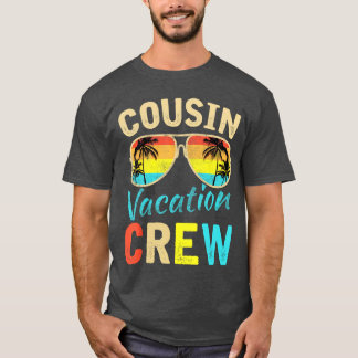 Camiseta Férias da Família Cousin Crew Férias de Verão Prai