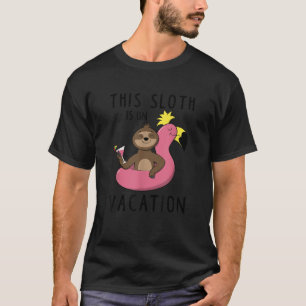 Camiseta Férias da família da Sloth, uma linda e engraçada,