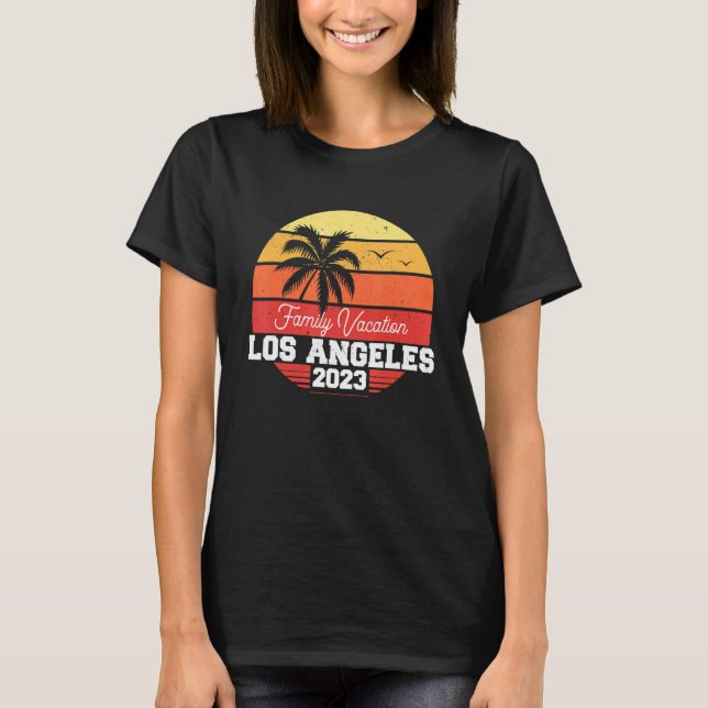 Camiseta Férias da Família de Los Angeles 2023 Feriado de C (Frente)