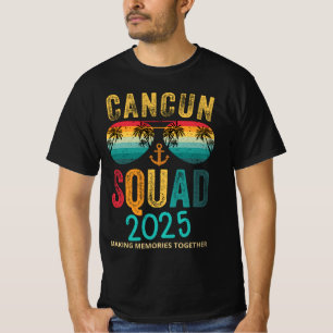 Camiseta Férias da Família em Cancun México 2025 Combinando
