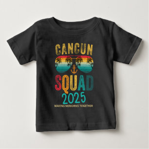 Camiseta Férias da Família em Cancun México 2025 Combinando