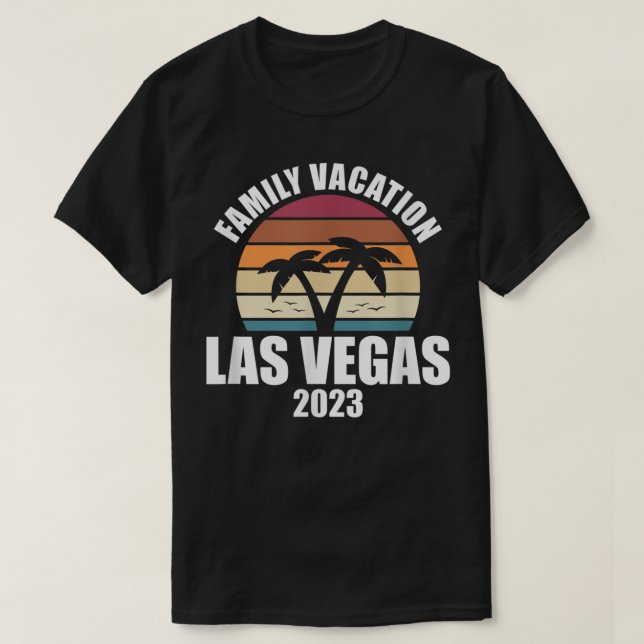Camiseta Férias da Família Las Vegas 2023 Summer Matching H (Frente do Design)
