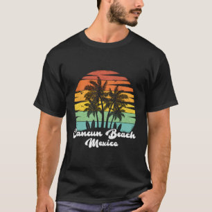 Camiseta Férias da família México Cancun Beach
