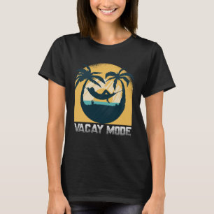 Camiseta Férias da família Modo Férias Verão Praia