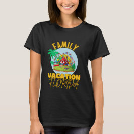 Camiseta Férias da família na Flórida Férias na Califórnia 
