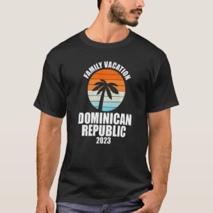 Camiseta Férias da família na República Dominicana 2023 Cor