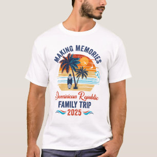 Camiseta Férias da família na República Dominicana 2025 Mem