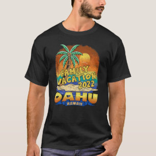 Camiseta Férias da Família Oahu Hawaii 2022 Beach Souvenir