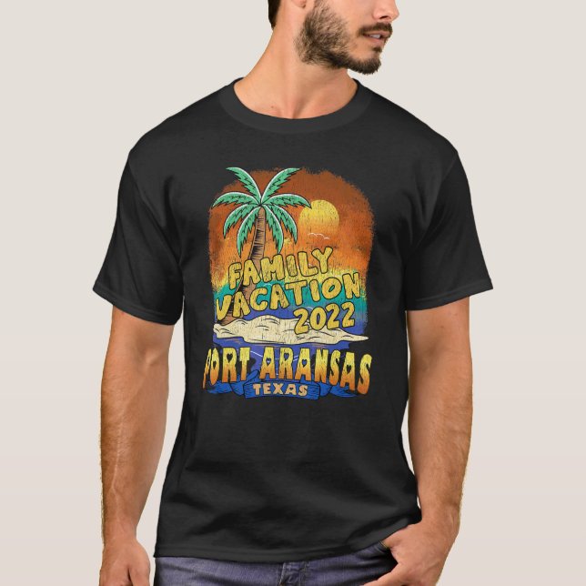 Camiseta Férias da Família Port ArKansas Texas 2022 Beach S (Frente)