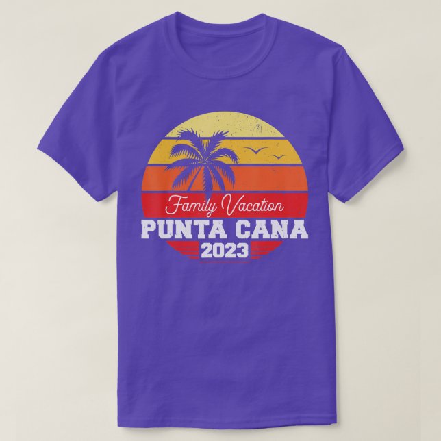 Camiseta Férias da Família Punta Cana 2023 Feriado Correspo (Frente do Design)