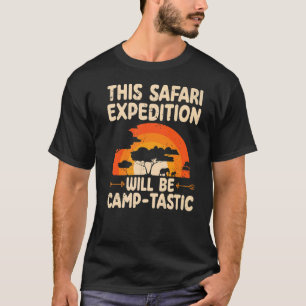 Camiseta Férias da família Safari Selvagem para Safari Adve