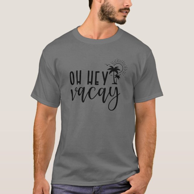 Camiseta Férias da Família Summer Cacay Palm Tree 2022 (Frente)