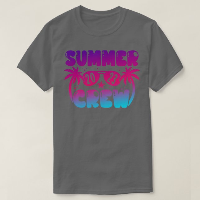 Camiseta Férias da família Summer Crew 2023 Beach Summer (Frente do Design)