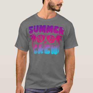 Camiseta Férias da família Summer Crew 2023 Beach Summer