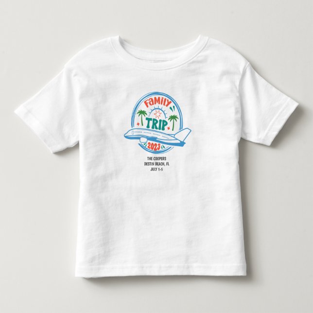 Camiseta Férias da Família Toddler — Horário de Verão (Frente)
