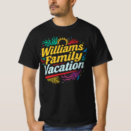 Camiseta Férias da Família Williams Personalizadas Combinan
