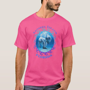 Camiseta Férias da Flórida Sanibel na Ilha de Flórida Nadad