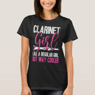 Camiseta Férias da Garota Clarinet - Presentes Engraçados p