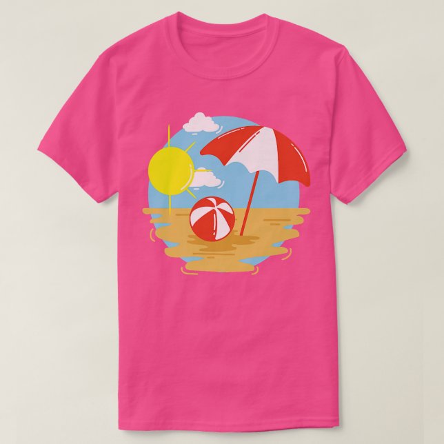 Camiseta férias de areia em viagem de férias (Frente do Design)