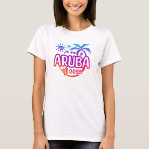 Camiseta Férias de Aruba em 2025 ou Design Trip