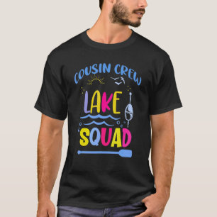 Camiseta Férias De Camping Da Família Cousin Crew Lake Squa