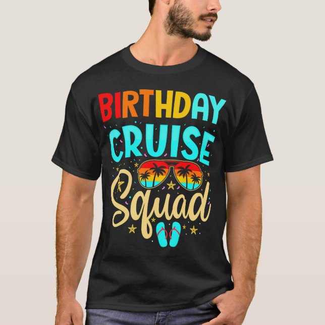 Camiseta Férias de Cruzeiro de Birthday (Frente)