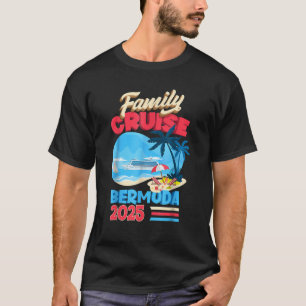 Camiseta Férias de Cruzeiro Familiar Bermudas 2025 Summer M
