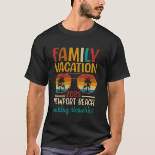 Camiseta Férias de família combinando em Newport Beach Cali
