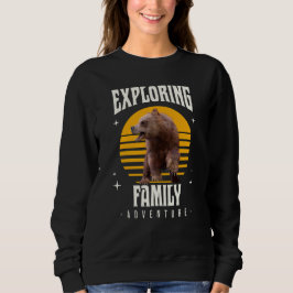 Camiseta Férias de Família Combinando Urso Aventura Estilo
