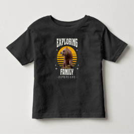 Camiseta Férias de Família Combinando Urso Aventura Estilo