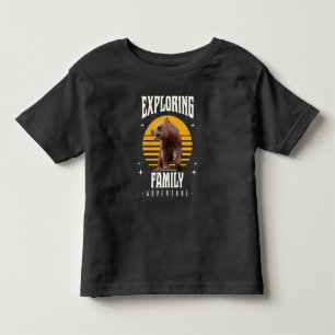 Camiseta Férias de Família Combinando Urso Aventura Estilo