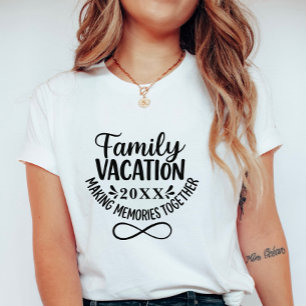 Camiseta Férias de Família Personalizadas com Símbolo de In
