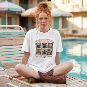 Camiseta Férias de Feitiçaria na Praia da Irmandade Persona