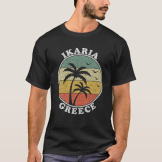Camiseta Férias de Grécia na Ilha de Ikaria, Summer Viagem 